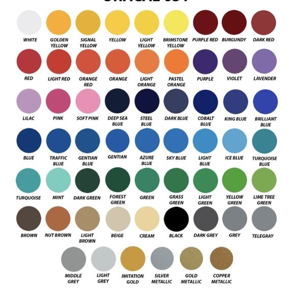 COPY - Oracal 8 Pack 12" x 1 Yard 651 Series Outdoor Cricut Adhesive Vinyl Stic… - Picture 9 of 9